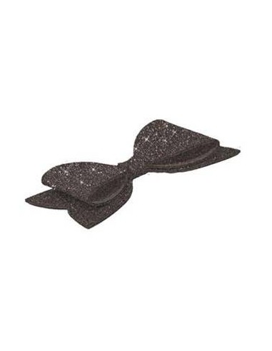 Fiocco in gomma eva glitterata Cm. 39x19 - Nero