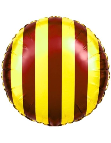 Palloncino mylar 18" Cm. 45 - Strisce Giallo rosso