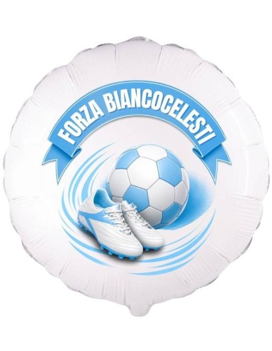 Palloncino mylar 18" Cm. 45 - Forza biancocelesti
