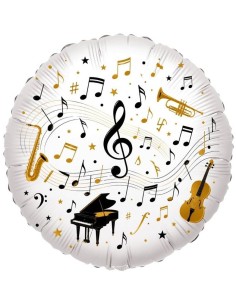 Palloncino mylar 18" Cm. 45 - Strumenti e note musicali