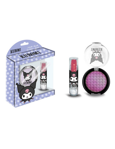 Set ombretto e rossetto in confezione regalo - Kuromi