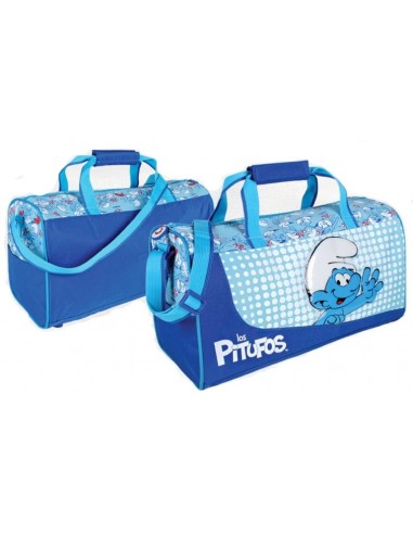 Borsone sport Puffi blu Cm. 37x21x19