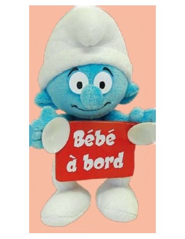 Peluche con ventose Puffi "Bebè à...