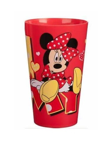 Bicchiere plastica Minnie rosso 450 Ml.