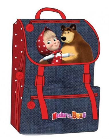 Zaino scuola estensibile deluxe Masha...
