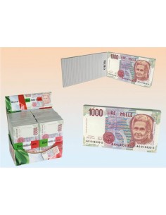 Block notes banconota 1000...