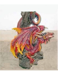 Drago resina colorato maxi...
