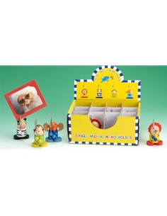 Portafoto clip legno animali
