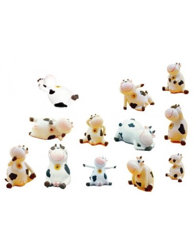 Mucca resina mini Cm. 4/6 varie...