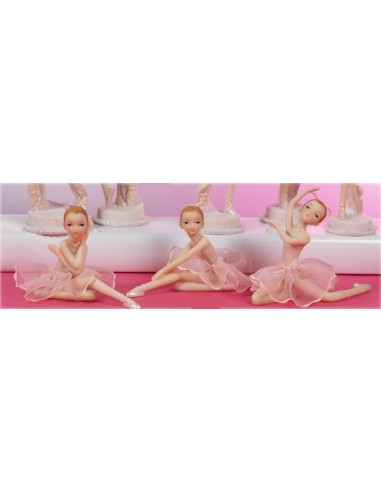Ballerina resina seduta cm. 9 con...