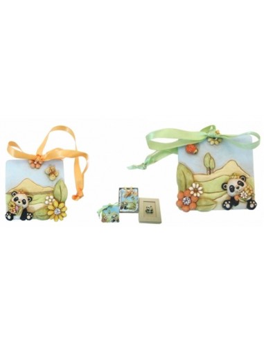 Piastrella resina Panda Cm. 8x8 con...