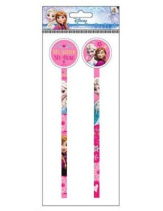 Set 2 matite con gomma Frozen