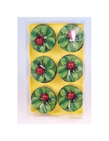 Candela tealight 3D quadrifoglio con...