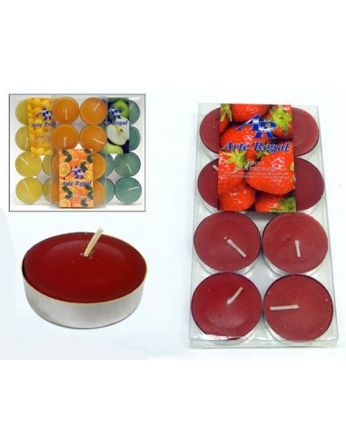Set 8 candele tealight profumate frutta
