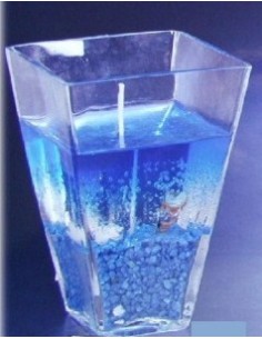 Candela gel vaso grande mare