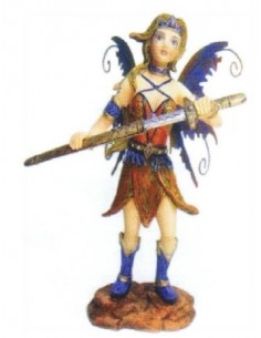 Fatina resina guerriera Cm. 18