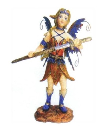 Fatina resina guerriera Cm. 18