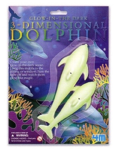 Delfini 3D fosforescenti da appendere
