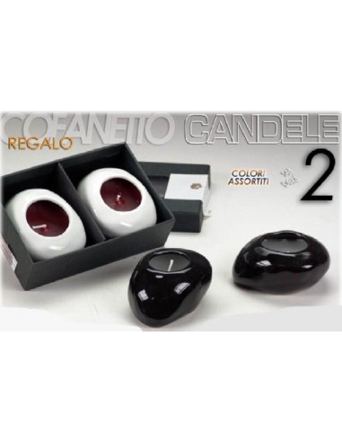 Confezione regalo con due candele...