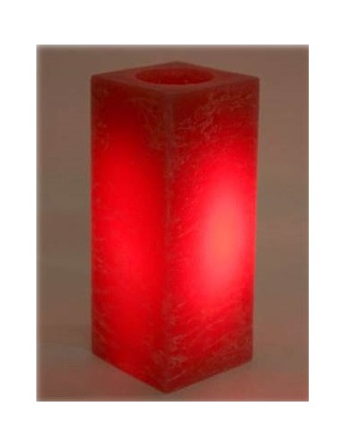 Candela cera a led deluxe quadrata...