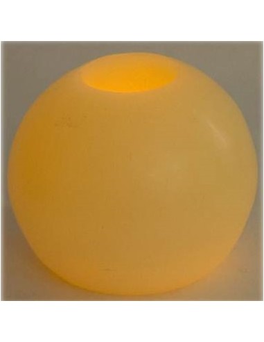 Candela cera a led deluxe sfera cm....