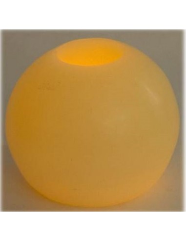 Candela cera a led deluxe sfera cm....
