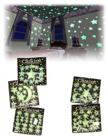 Stelle fosforescenti assortite in...