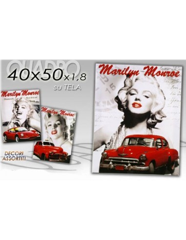 Quadro tela Marylin Monroe auto Cm....