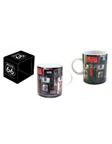 Tazza mug ceramica Route 66 Gasoline