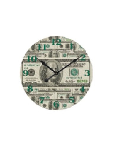 Orologio da parete tondo mdf dollaro...
