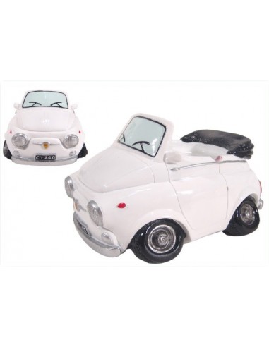 Posacenere resina auto bianca cm. 12x16