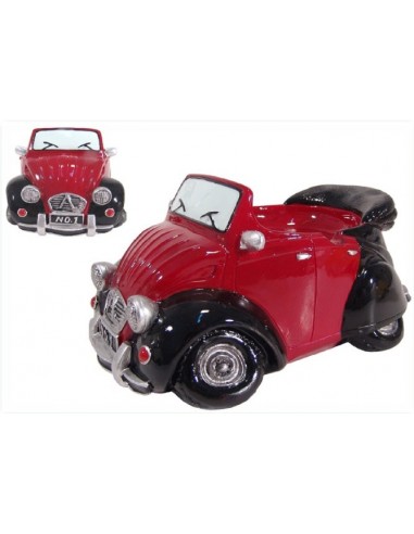 Posacenere resina auto rossa cm. 12x16