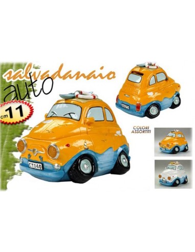 Salvadanaio resina auto sportiva cm. 11