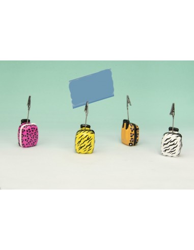 Portafoto clip resina trolley cm. 5x3x6