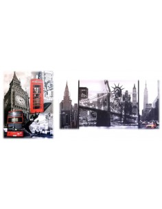 Quadro tela città Cm. 60x80