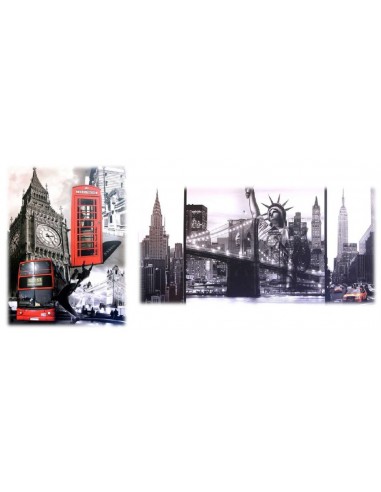 Quadro tela città Cm. 60x80