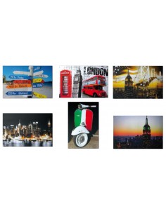 Quadro tela città Cm. 40x60