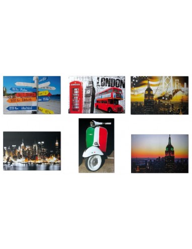 Quadro tela città Cm. 40x60