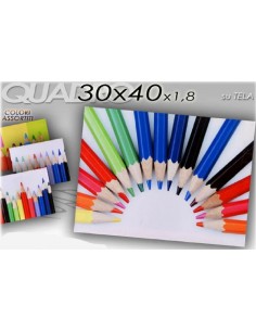 Quadro tela matite colorate...