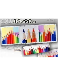 Quadro tela matite colorate...