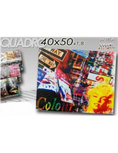 Quadro tela città Cm. 40x50