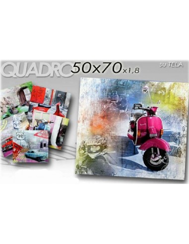 Quadro tela auto e moto Cm. 50x70