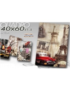 Quadro tela città Cm. 40x60
