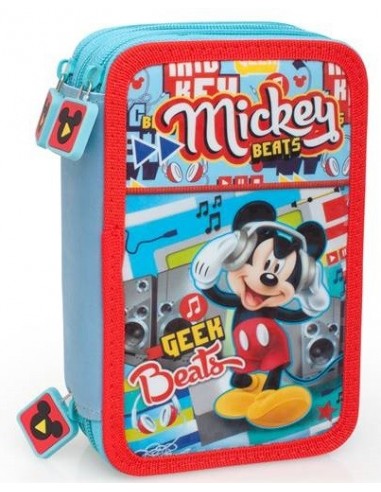 Astuccio completo 3 zip deluxe Mickey...