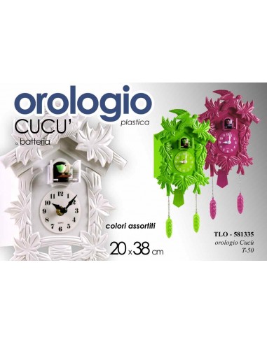 Orologio da parete cucù in plastica...