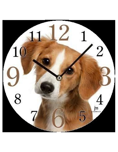 Orologio da parete vetro tondo Cane...
