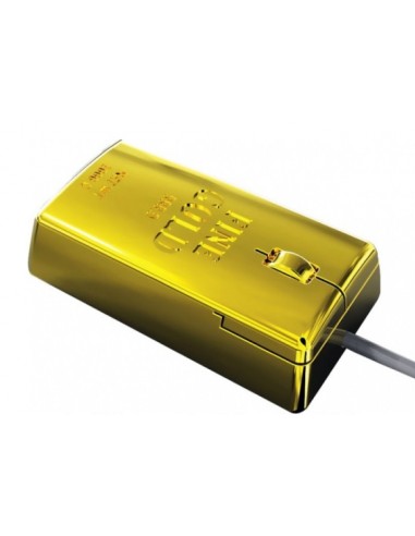 Mouse ottico USB lingotto d'oro