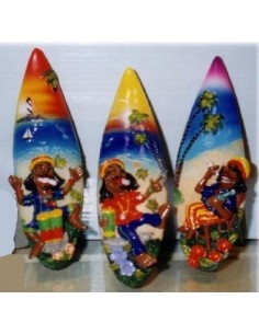 Statuina resina surf "Rasta"
