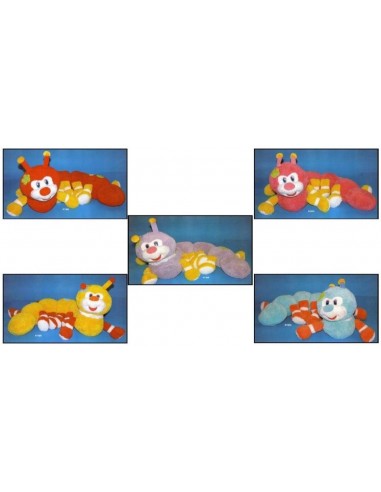 Peluche bruco steso pelo riccio...