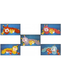 Peluche bruco steso pelo...